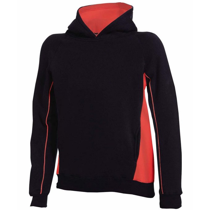 Kids pullover hoodie Black/ Red