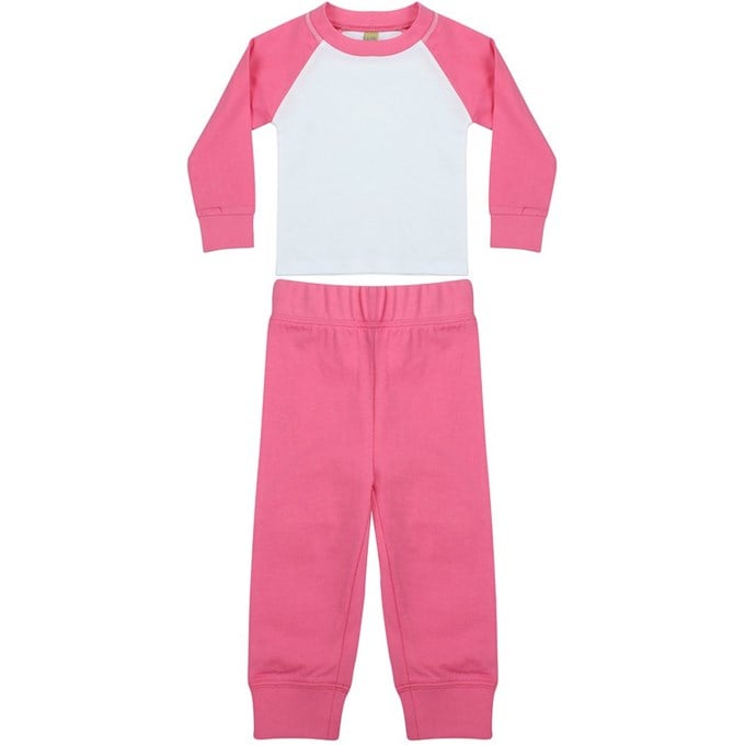 Children's pyjamas LW71T Candyfloss Pink/White