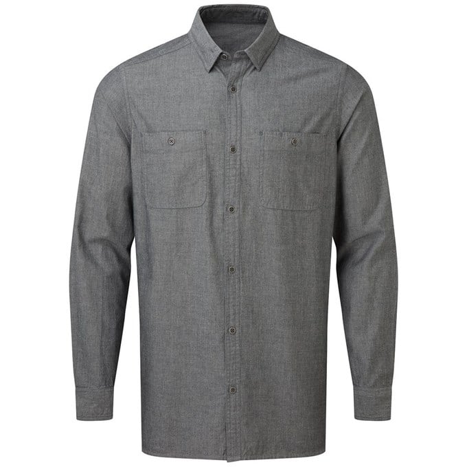 Men’s Chambray shirt, organic and Fairtrade certified PR247 Grey Denim