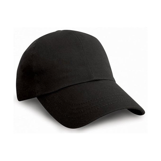 Heavy cotton drill pro-style cap Black