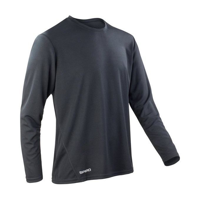 Spiro quick-dry long sleeve t-shirt Black