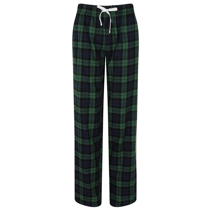 Women's tartan lounge pants SK083NYGC2XS Navy /   Green Check