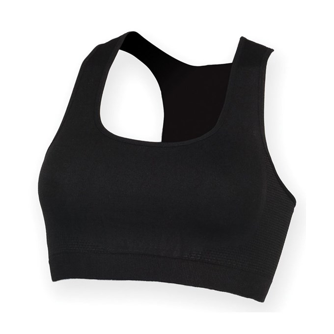 Skinni Fit SK235 Women's Fitted Cropped Workout Top SK235