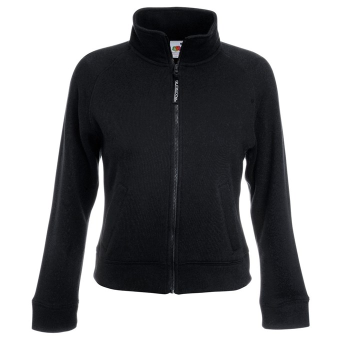 Premium 70/30 lady-fit sweatshirt jacket Black