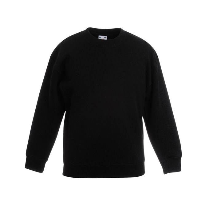Premium 70/30 kids set-in sweatshirt Black