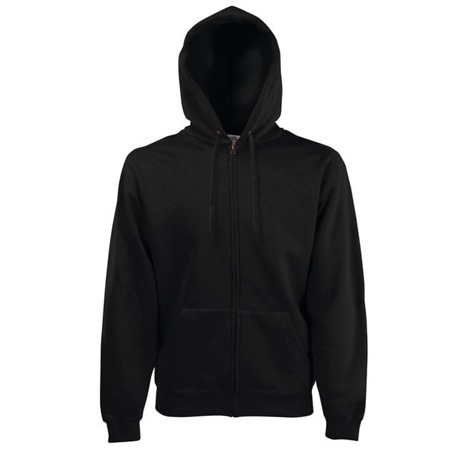 Premium 70/30 hooded sweatshirt jacket Black