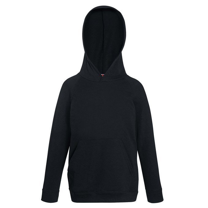 Kids lightweight hooded sweatshirt Black