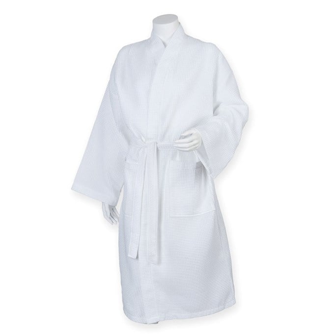 Towel City Unisex Kimono Styled Waffle Robe TC086