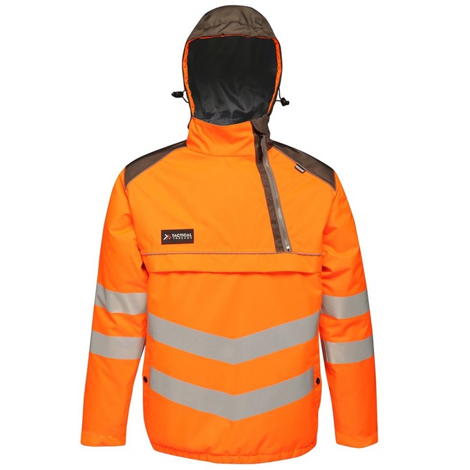 Tactical hi-vis bomber jacket TT002 Orange/ Grey