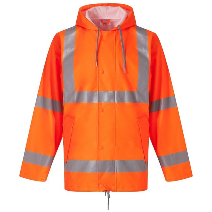 Hi-vis soft flex breathable U-dry jacket (HVS450) YK036 Orange